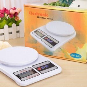 Digital Kitchen Scale 10KG 1G SF-400 LCD electronic food weighing machine white, zenipick