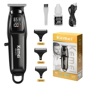 Kemei KM-2273 professional cordless hair clipper with 1800mAh battery and LED display – Zenipick Bangladesh