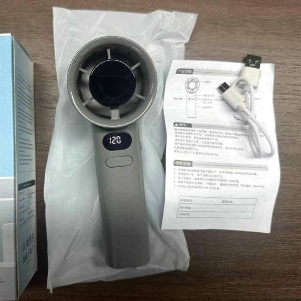 M11 bladeless mini turbo fan portable rechargeable handheld fan with 120 speed control 1800mAh battery Type-C charging by Zenipick